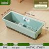 Rectangular Indoor/Outdoor Plastic Planter with Water Tray for Vegetables and Flowers
