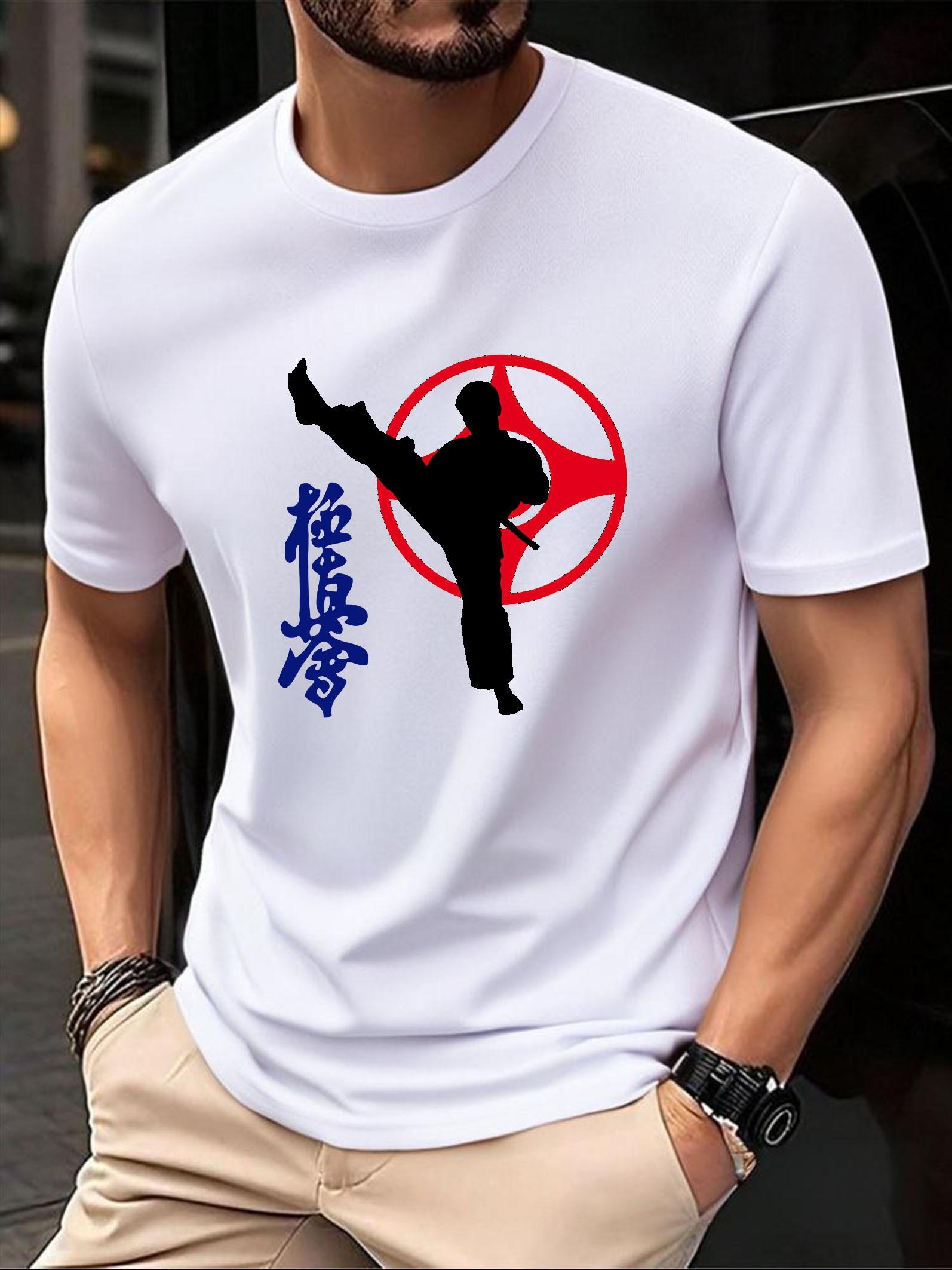 2025 Summer Breathable Mesh Athletic T-shirt - Martial Arts Print XXXXL