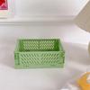1PC Desktop Foldable Storage Box, Student Stationery Shelf, Miscellaneous Cosmetics Storage Basket