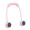Bladeless Neck Fan Rechargeable 1200mAh Foldable, 3-Speed Portable Fan For Women And Men, Pink Outdoor Travel
