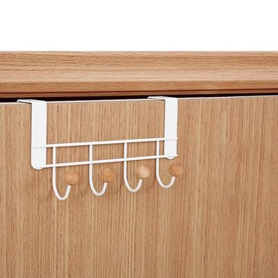 Hook Behind The Door Punch-free Bedroom Storage Rack Clothes Hat Scarf Coat Rack Sundries Finishing Hanger Home Organization