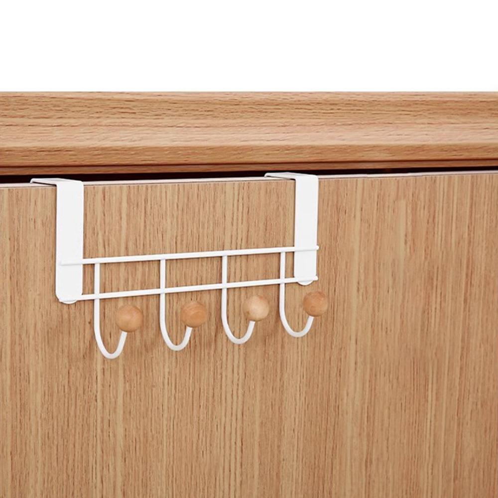 Hook Behind The Door Punch-free Bedroom Storage Rack Clothes Hat Scarf Coat Rack Sundries Finishing Hanger Home Organization