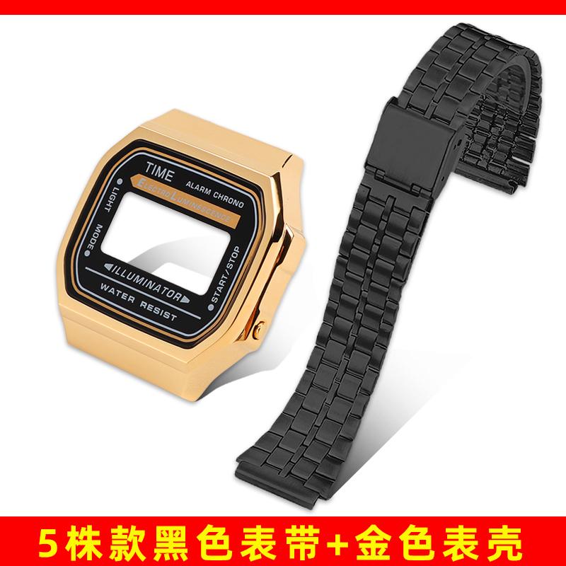 A168 Mod-Kit Stahlgehäuse Uhrenarmband Gehäuse Für G-SHOCK 3299 Casio A168WG Metalllünette Glas Wasserdichter Ring Armband Zubehör