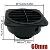 4X 42mm/60mm/75mm/90mm Warm Heater Parking Heater Air Vent Car Heater Ducting Duct Air Outlet Black For Webasto Truck Auto Parts