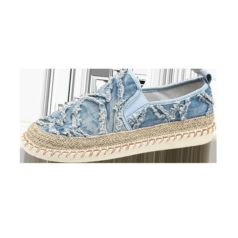 

Летние новые туфли для рыбаков, мужские, летающие, сетчатые, дышащие, дезодорирующие, старые, пекинские, тканевые туфли, одна педаль, ленивые, повседневные туфли 44 синий