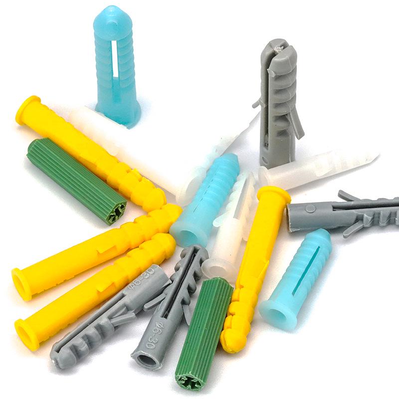 Small Yellow Croaker Nylon Expansion Screw and Bolt Set with Mixed Expansion Tubes