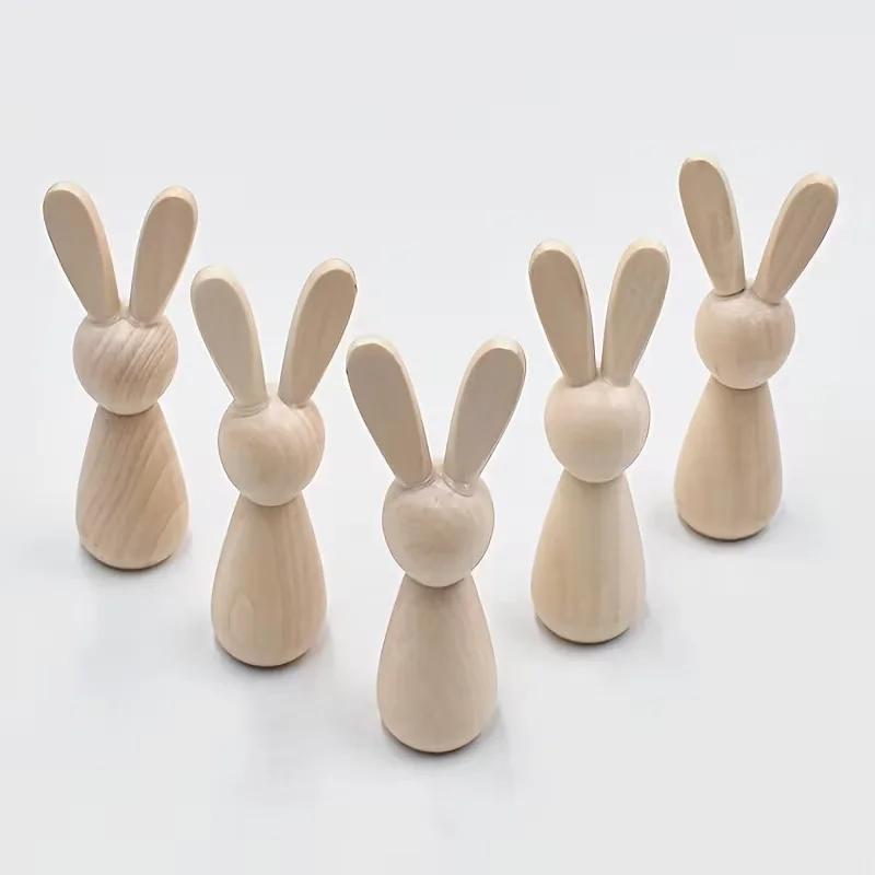 

Top Quality Rabbit Figurine,Desktop Decoration,DIY Painted Craft,Small Ornament for Office Computer Desk, Suitable Easter Gift