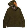 Bape A Bathing Ape Shark-pattern Hooded Zip-up Sweatshirt Unisex 0ZXSWM115005N