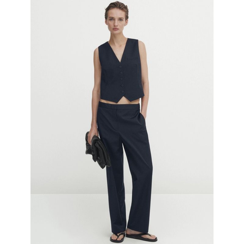 MD Women's Clothing New Work Clothing Young Office Lady Style Fancy Vest Pinstripe Suit Vest 06062601401