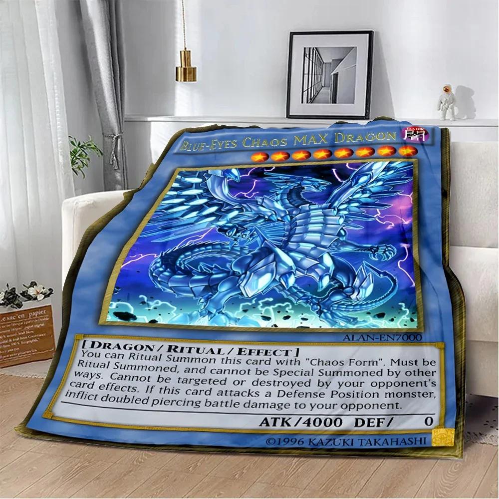 Anime YU GI OH Card Printed Blanket Picnic Blankets Warm Blanket Soft and Comfortable Blanket Home Travel Birthday Gift