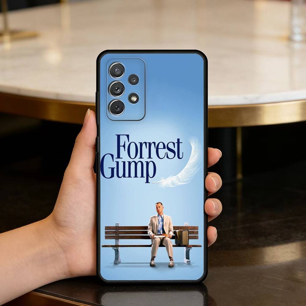 Classic film Forrest G-Gump Phone Case For Samsung Galaxy A73,A72,A71,A70,A53,A52,A51,Soft Silicone Black Cover