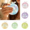 Hand Pressure Relief Tools Maltose Glitter Apple Squeeze Stress Ball, Soft TPR Slow Rising Fidget Rubber Toy for Anxiety Relief, Cute Fruit