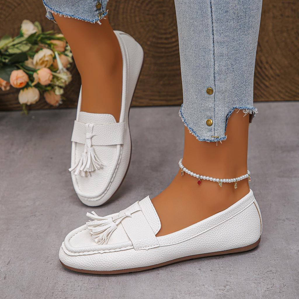 Grote Maten Schoenen voor Dames 36-43 Herfst Mode Ronde Neus Instappers Plateau Sleehakken Antislip Platte Schoenen Casual Zapatos De Mujer 2026
