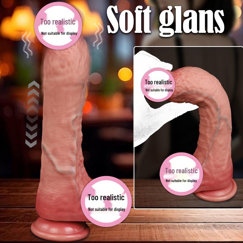 Bendable Electric Vibrating Silicone Wand with Heating Function - Adult Female Masturbator