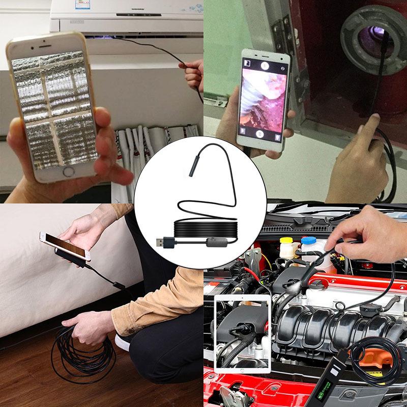 1200P Ultra Clear 2m WiFi Mobile & Apple Compatible Endoscope