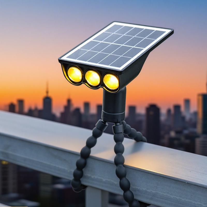 

Solar Spot Lights 3 Leds Waterproof Landscape Spotlights Dusk-to-Dawn Solar Powered Outdoor Lamp for Garden Fence Pathway Decor