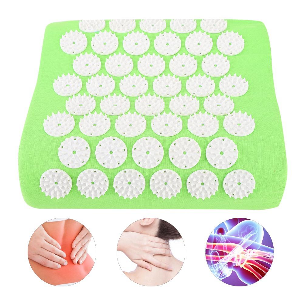 Acupuncture Massage Pillow Stress Relief Acupressure Massage Back Cushion (Fruit Green)