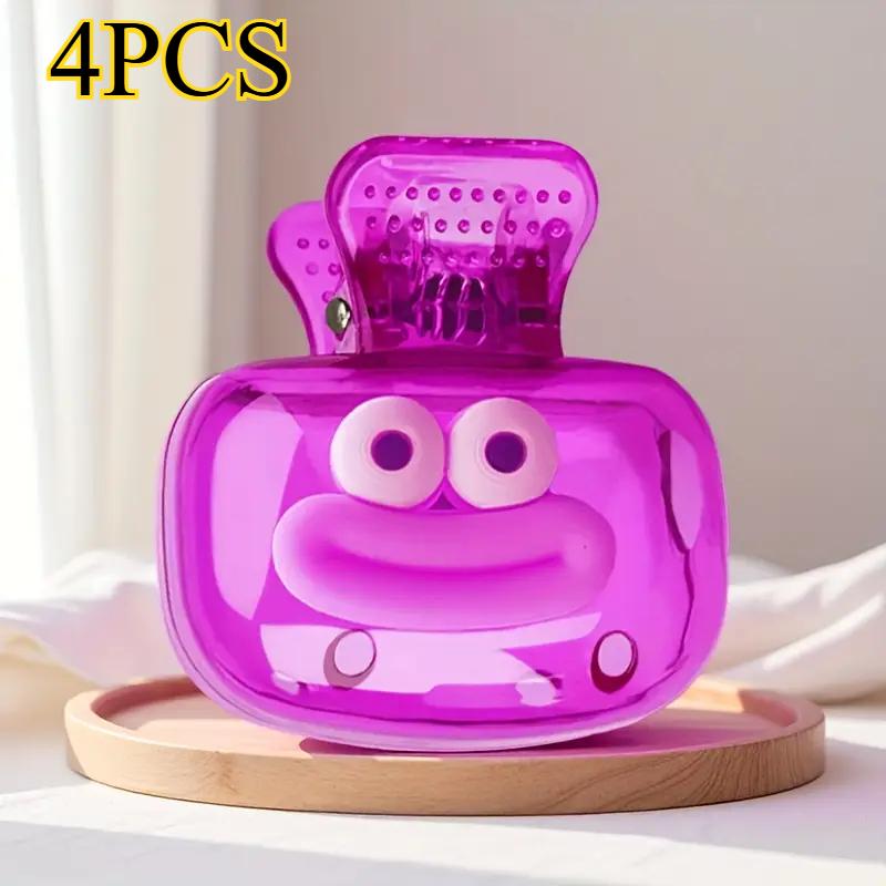 

4 шт. Дорожный чехол для зубной щетки - Портативный гигиенический колпачок, подходит для кемпинга и деловых поездок (Синий, Зеленый, Красный, Серый)