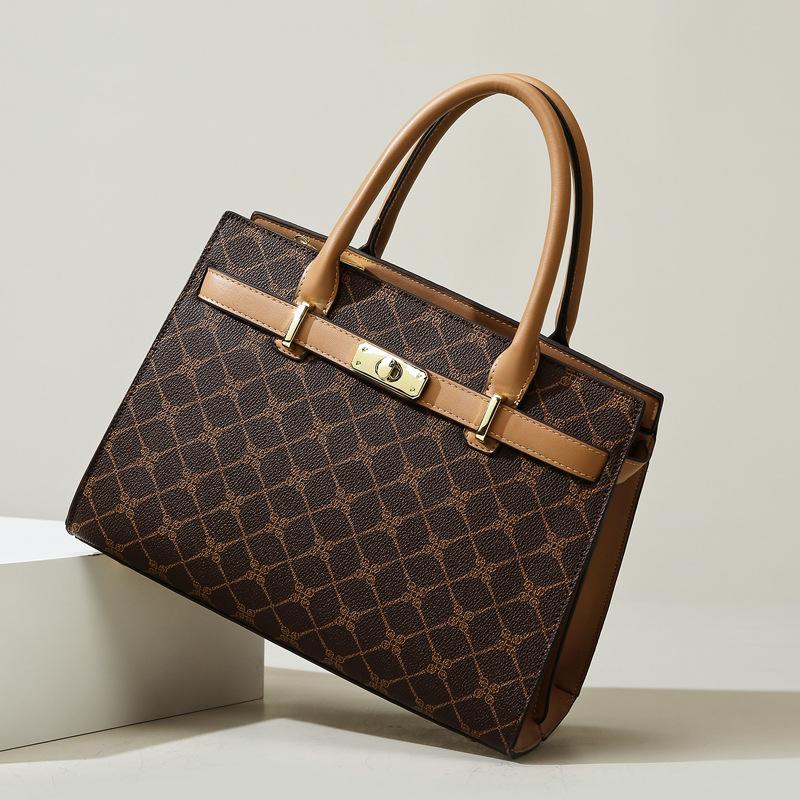 Handbag, New High-end Women's Shoulder Bag, Large Capacity Tote Bag, Commuter Style Mom Bag, Can Be Slung Diagonally