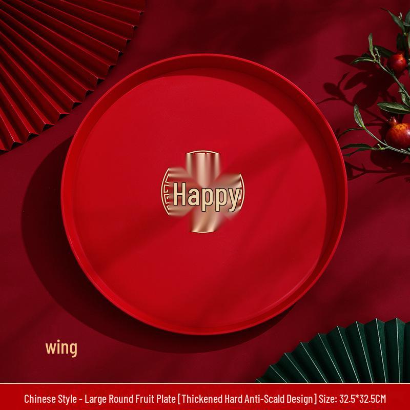 Red Wedding Dowry Tea Cups & Chopstick Set: Pair of Toasting Bowls