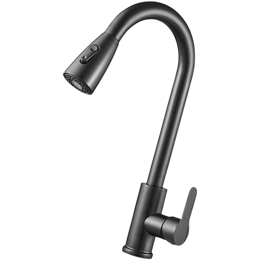 Rüstet Küchenarmatur mit ausziehbarem Sprühkopf, Heiß- und Kaltwassermischer, flexiblem Auszugshahn, geeignet für Zuhause, auf.