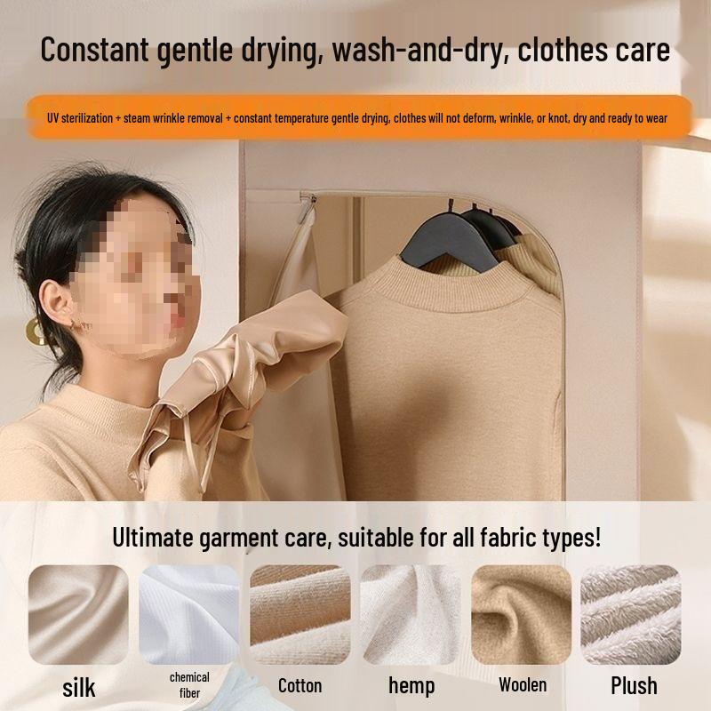 Chytrý skládací automatický žehlicí a sušicí stroj s integrovaným napařovačem oděvů