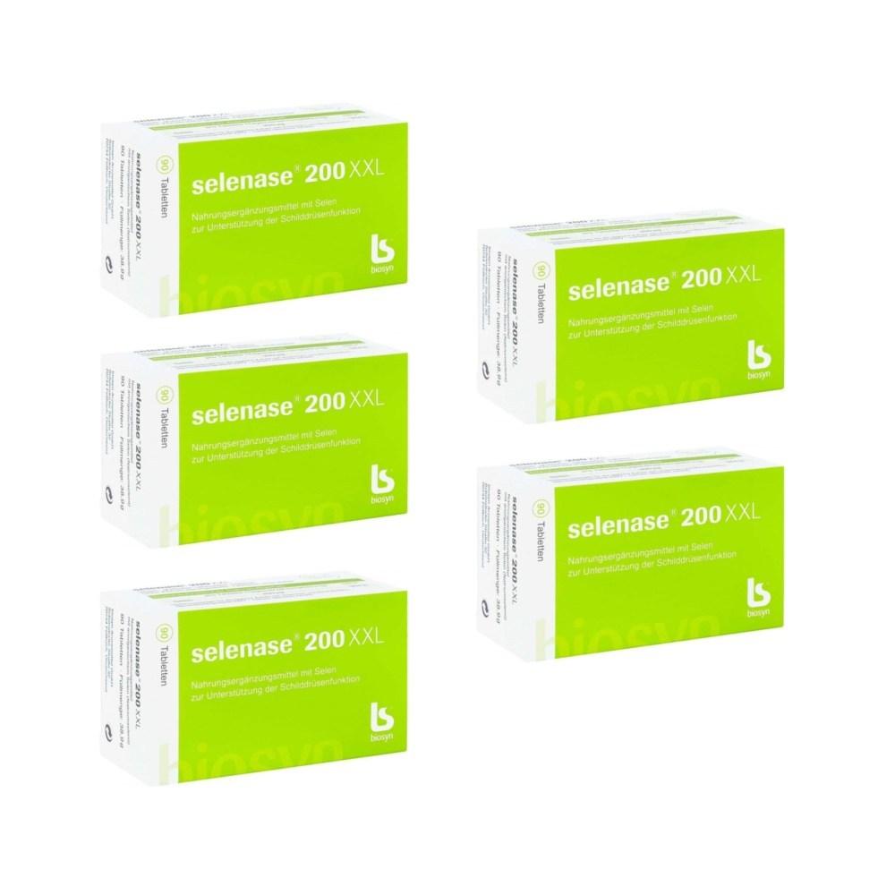 Biosyn Selenase 200XXL 90 tablets x5