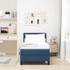 Box Spring Bed with Mattress and Headboard Blue 80 x 200 cm Fabric