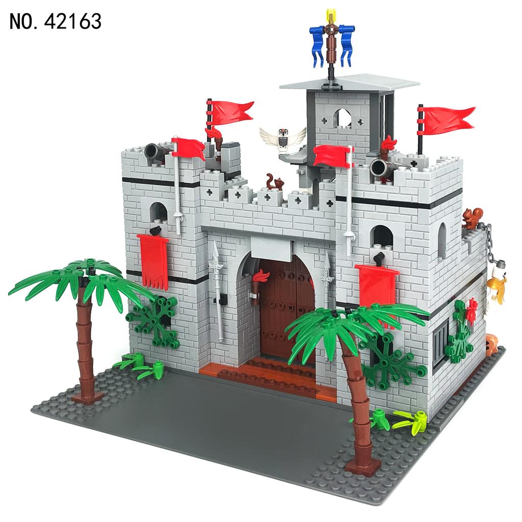 718pcs MOC Medieval Schel Hill Guardian Castle Building Blocks Children's Toys