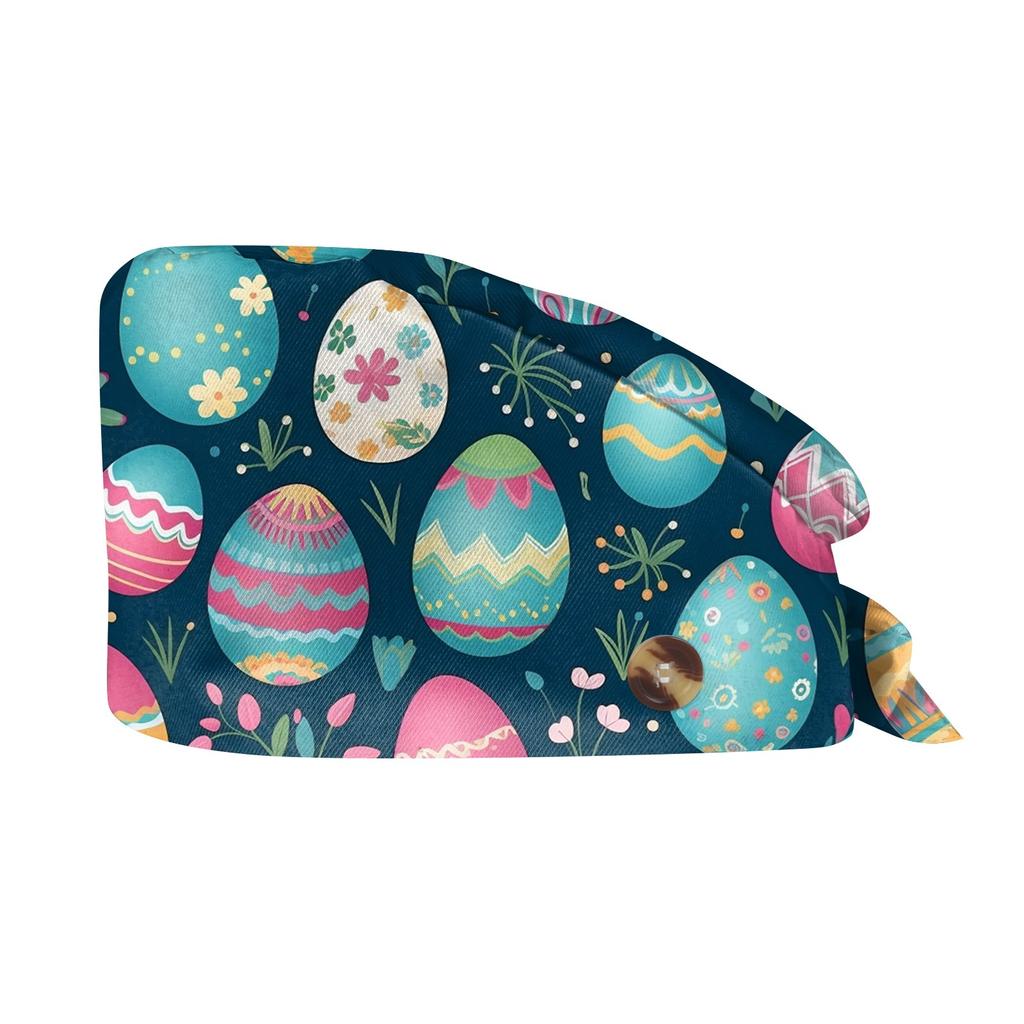 Fashionable Print Work Cap, Casual Women's Ponytail Cap, Wash Cap, Baotou Cap