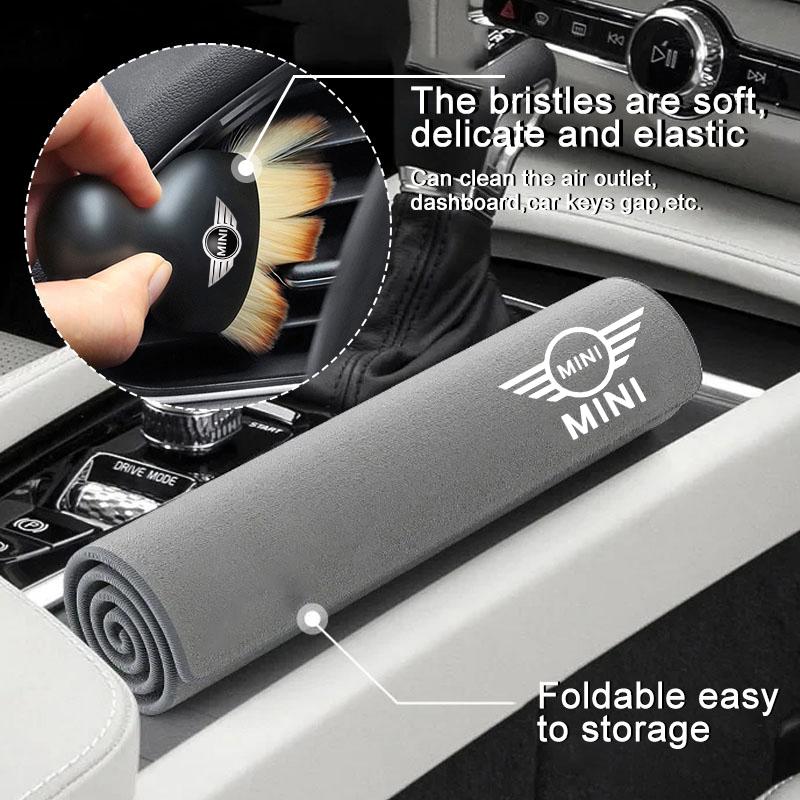 Car Interior Cleaning Tools Microfiber Wash Towels Cleaning Brush For Mini Cooper One JCW Works F54 F55 F56 F57 F60 R50 R52 R53
