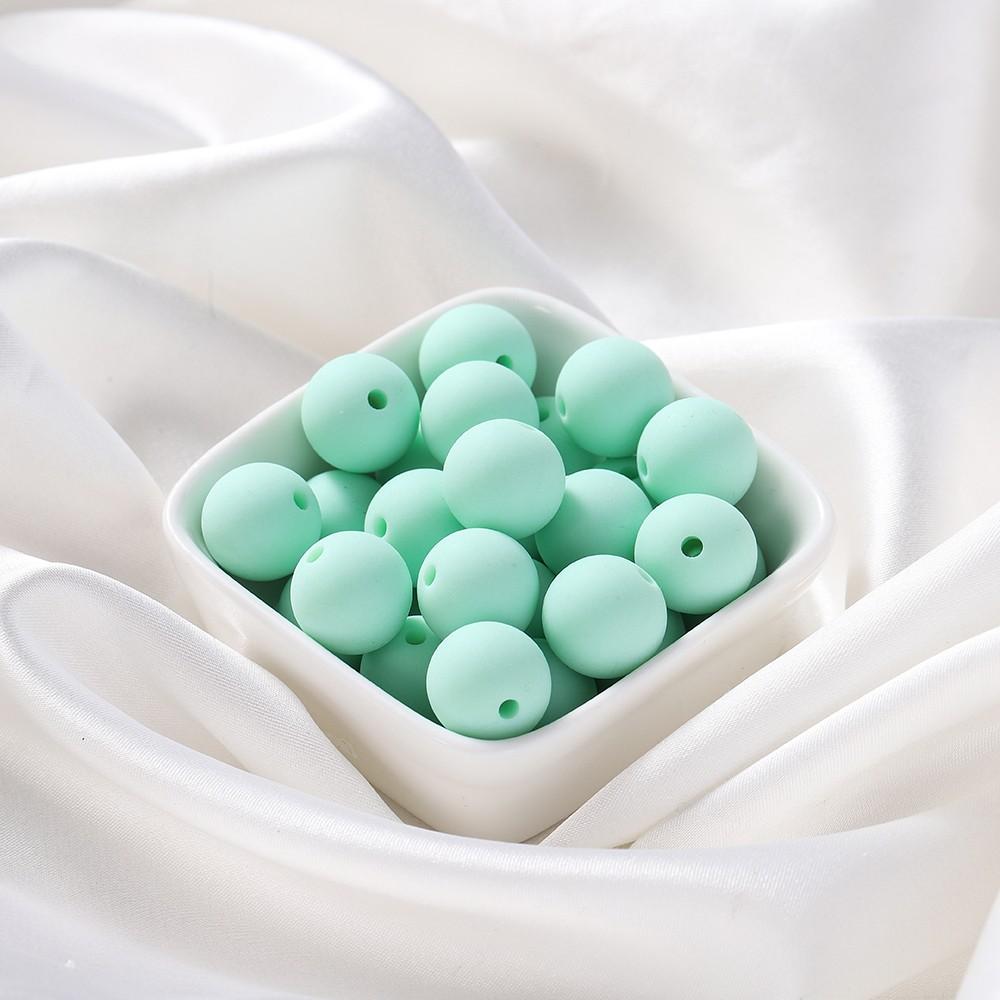 20Pcs/Lot 14mm Round Matte Acrylic Frosted Beads Loose Spacer Beads For Jewelry Making DIY Bracelet Necklace Accessories