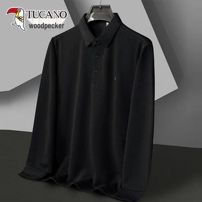Men's Long-Sleeve Anti-Wrinkle Polo Shirt