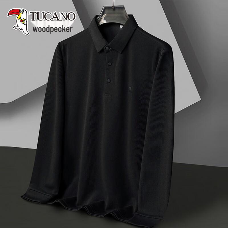 TUCANO Men s Long-Sleeve Anti-Wrinkle Polo Shirt M