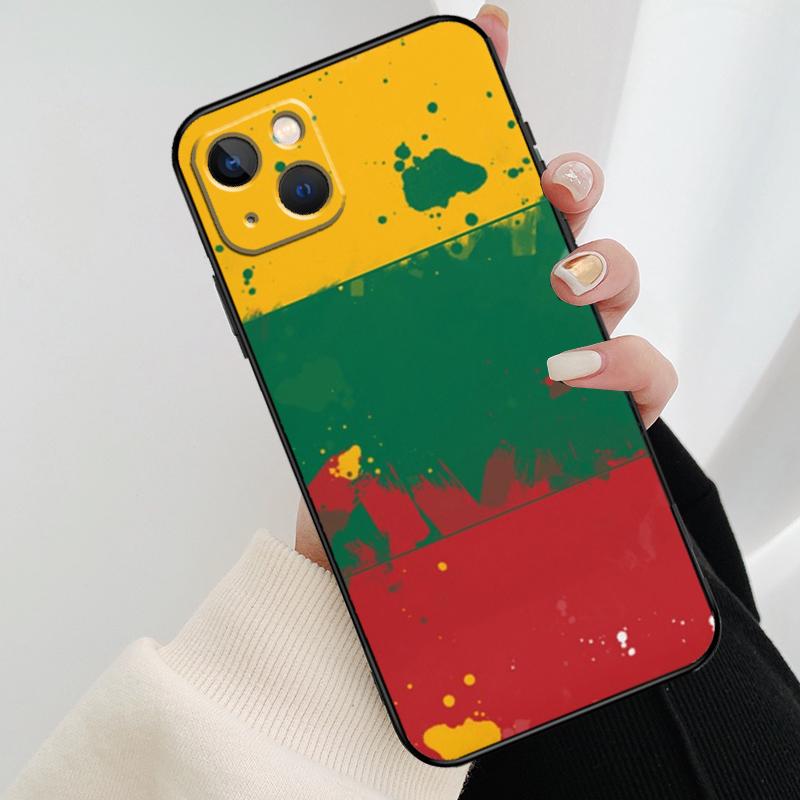 Fashion Lithuania Flag Phone Case For iPhone 17 Pro Max 14 13 12 11 15 16 Pro Max mini 15 16 Plus 16e 17 Air Cover