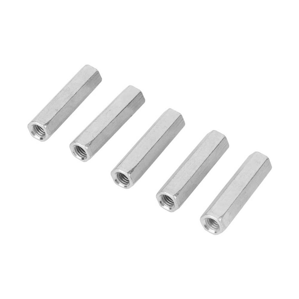 5pcs Coarse Hex Coupling Nuts Durable Studding Fasteners For Construction Hardware