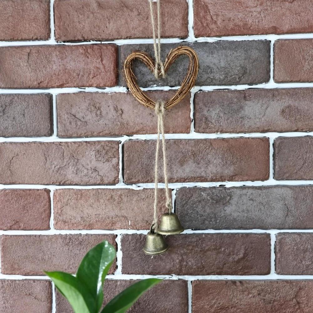 Weaving Christmas Bell Hanging Decoration Star Heart Wind Chime Pendant  Christmas Ornament