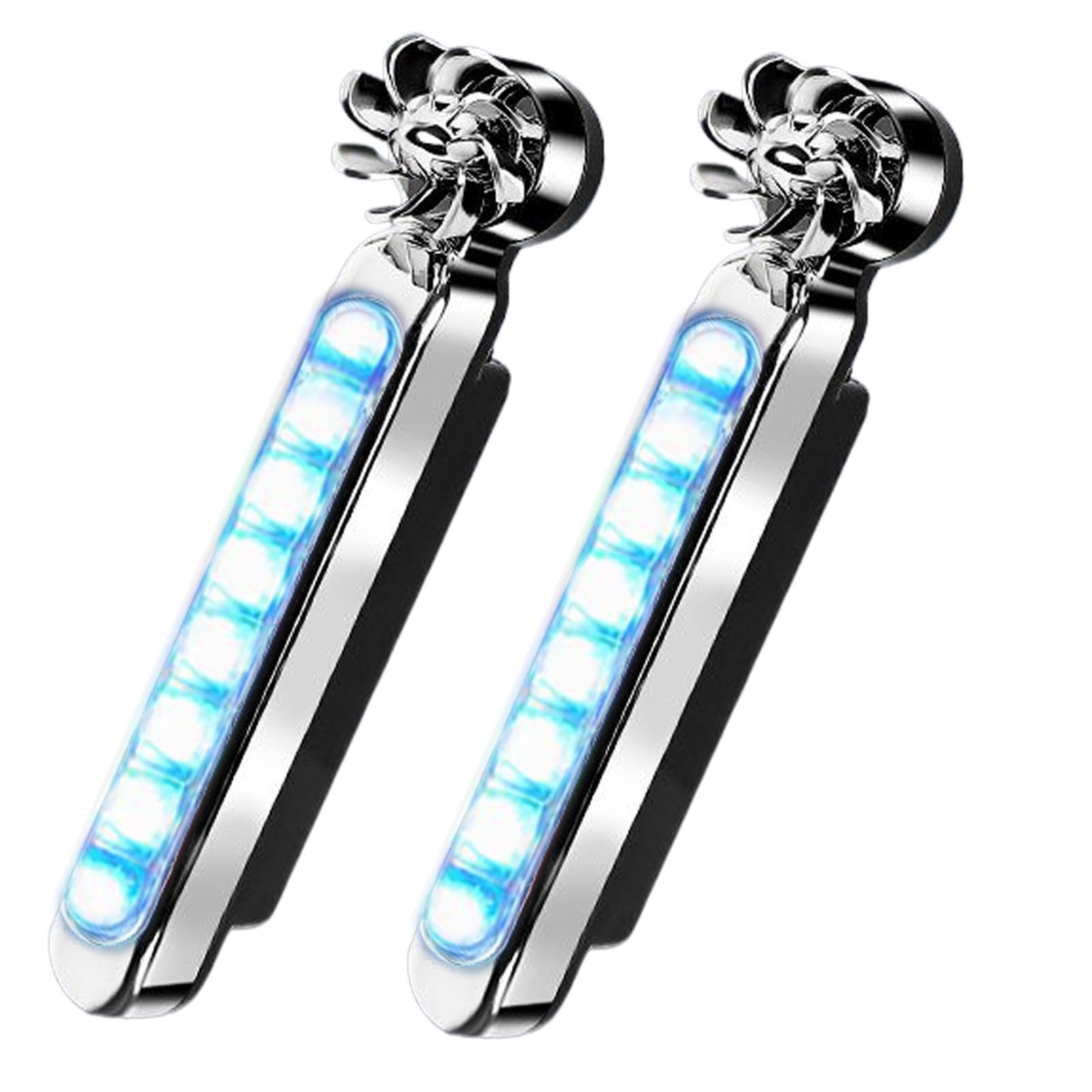 

Светодиодные фонари на ветровой энергии - Набор из 2 штук Ходовые огни на ветровой энергии для автомобиля, Регулируемые See description синий