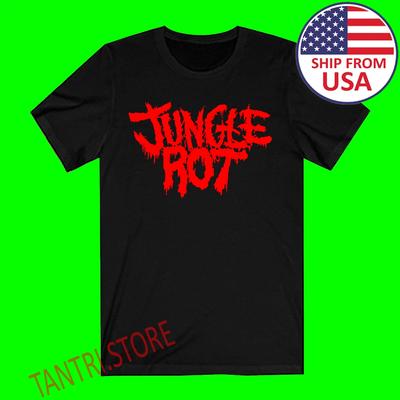 Jungle Rot Men's Black Size S To 3XL