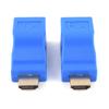 Pair of HDTV-compatible to RJ45 Adapter Supports 1080p Extends Video Up to 30Meters with Cat5e/6 Cable Widely Used