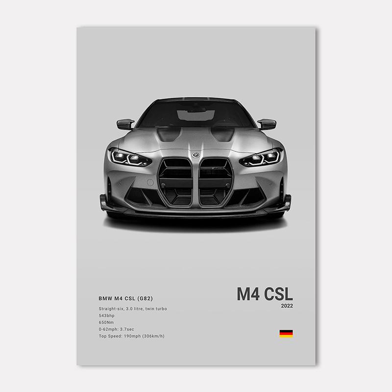 Berühmte Autos Super Sport Wandkunst Druck Poster M4 P1 DIVO STO SVJ Dekoration Wandbild Moderne Heimdekoration Geburtstagsgeschenk Ungerahmt