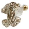 Chanel A24V Vergoldete Strass CC Logo Ohrringe Ohrring Silber Gebraucht