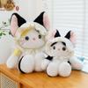 Cute Baby Hat Bear Plush Toy Children Sleeping Comfort Rabbit Pillow Cat Doll Home Decoration