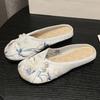 Slippers Woman Ethnic Style Baotou Slippers for Women with Soft Soles Vintage Women's Sandals Women's Home Slippers Outside
