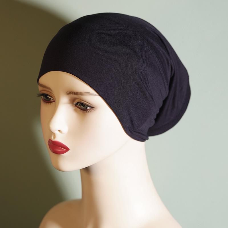 Pilling-Free, Non-Fading Multi-Color Tube Hat & Solid Pure Cotton Headscarf - Women's Elastic & Breathable