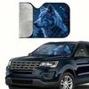 1Pcs Galactic Forest Car Windshield Sunshade UV Rays Heat Blocker Keeps Vehicle Cool Unique Design Fit Sedans SUVs Trucks RVs