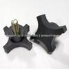 Cross 4-Corner M8 Nylon Plastic Adjustment Knob Handle