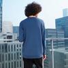 Adidas Sweatshirts Men's Asphalt Gray Crew Neck Moderate Regular HK6747