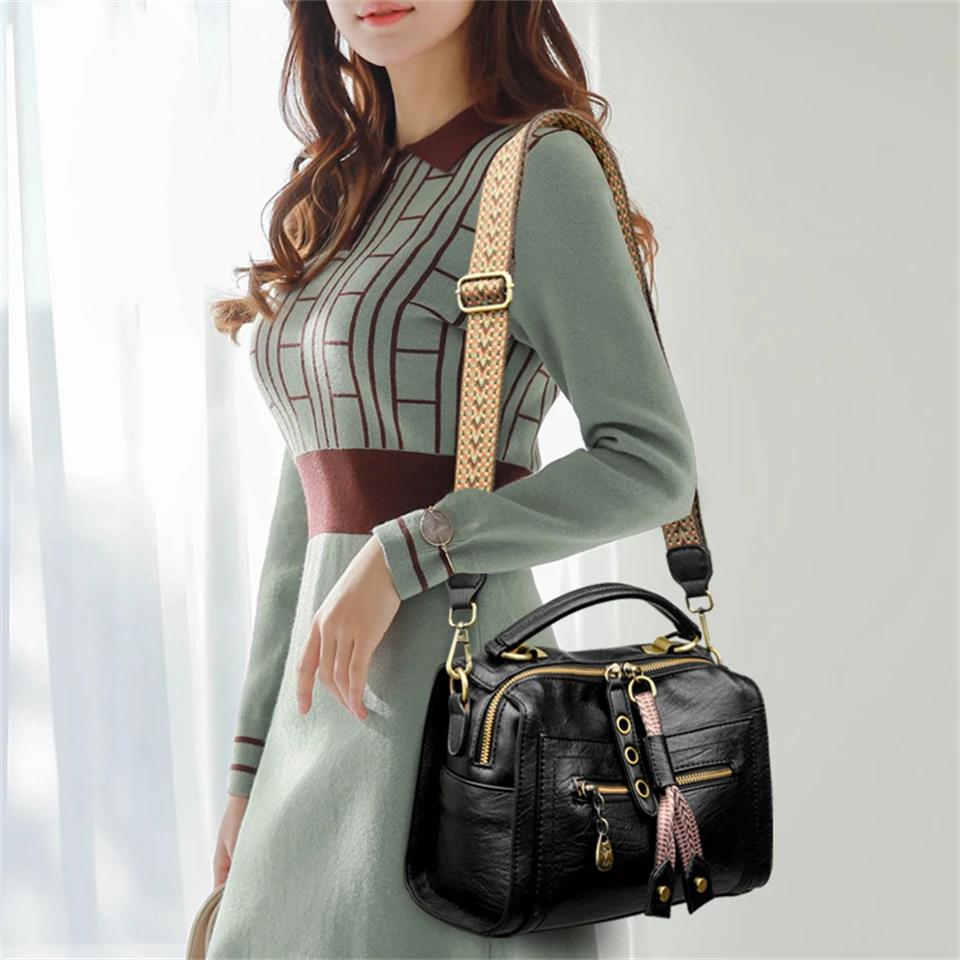 Women Soft PU Leather Top-Handle Bags Luxury Designer Handbags Ladies Large Shoulder Crossbody Bag Casual Tote Commuting Messenger Bag