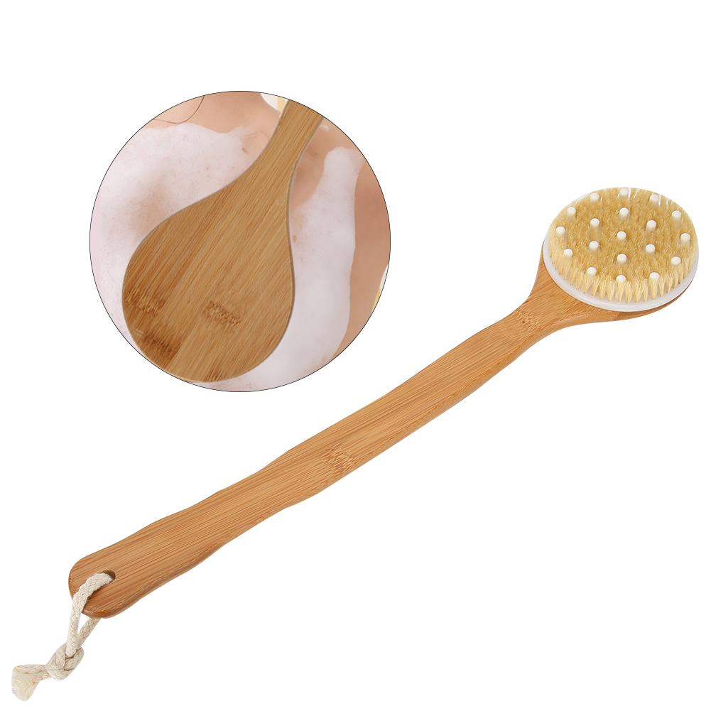 Long Handle Bath Brush Exfoliating Body Scrubber Skin Massage Cleaning Back Shower Brush